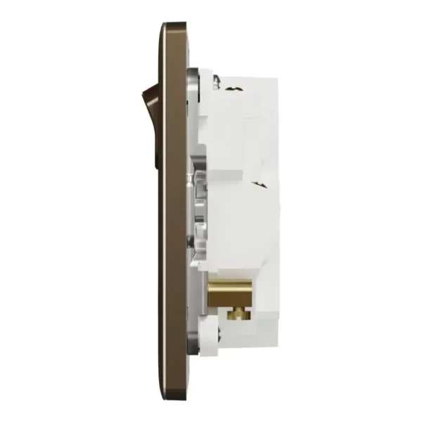 Schneider Switched socket with USB, Unica X, 13A, 250V, 2 pole, type A+C, 21W, Antique Bronze ,NUX15DACQUS_AB - Image 4
