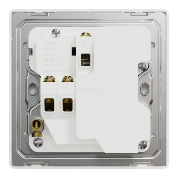 Schneider Switched socket with USB, Unica X, 13A, 250V, 2 pole, type A+C, 21W, Dark Grey, NUX15DACQUS_DG - Image 3