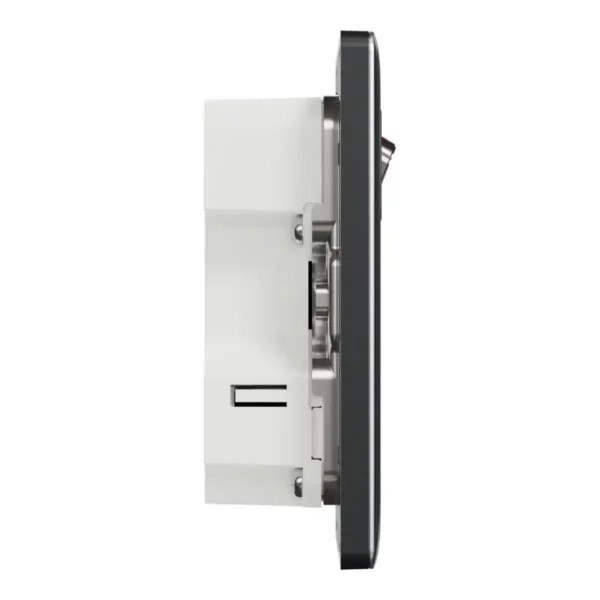 Schneider Switched socket with USB, Unica X, 13A, 250V, 2 pole, type A+C, 21W, Dark Grey, NUX15DACQUS_DG - Image 5