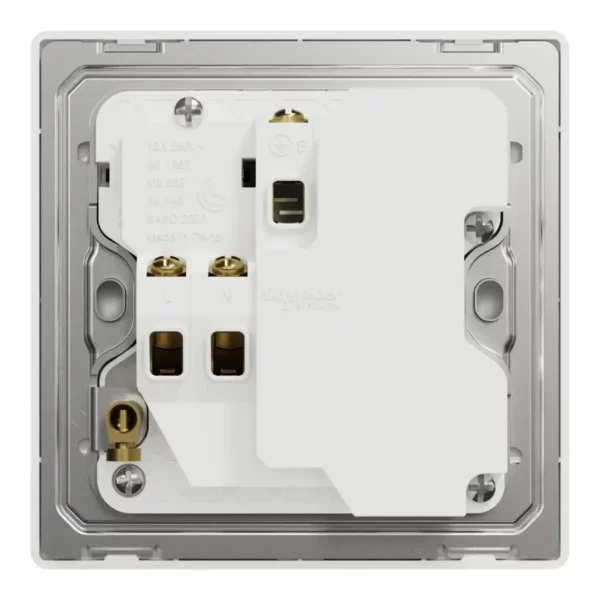 Schneider Switched socket with USB, Unica X, 13A, 250V, 2 pole, type A+C, 21W,Jet Black ,NUX15DACQUS_JB - Image 3