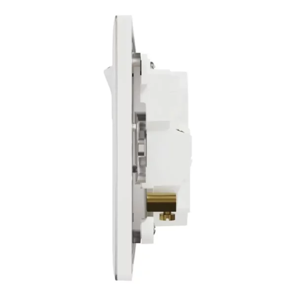 Schneider Switched socket with USB, Unica X, 13A, 250V, 2 pole, type A+C, 21W, Painted White ,NUX15DACQUS_PW - Image 4
