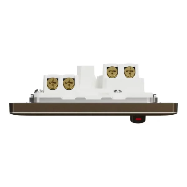 Schneider Switched socket, Unica X, 13A, 250V, 1 gang, 2 pole, with LED, Antique Bronze, NUX15DN_AB - Image 6