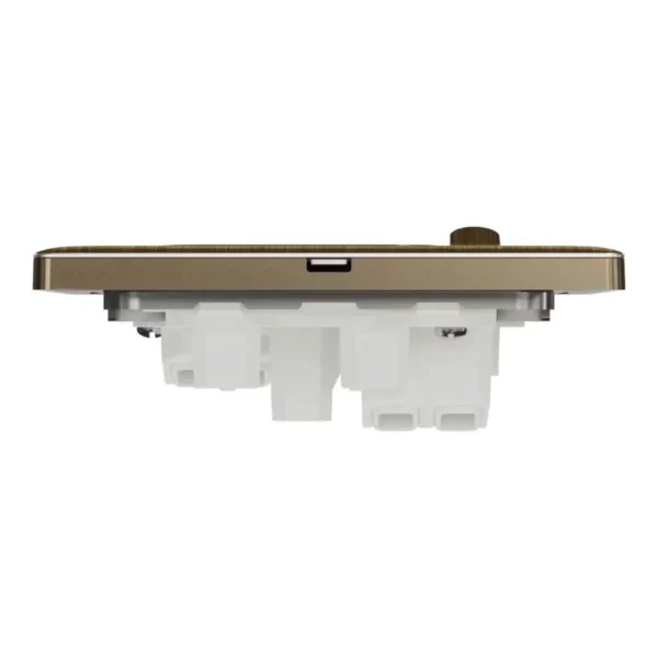 Schneider Switched socket, Unica X, 13A, 250V, 1 gang, 2 pole, with LED, Antique Bronze, NUX15DN_AB - Image 7