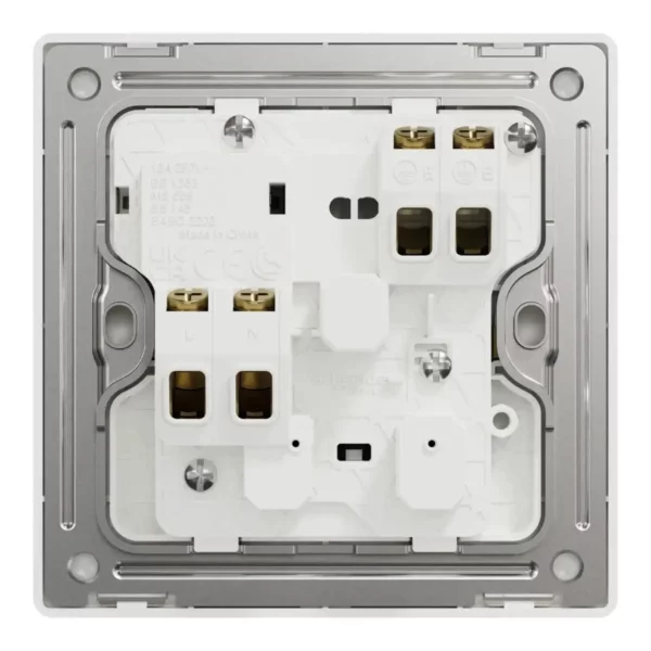 Schneider Switched socket, Unica X, 13A, 250V, 1 gang, 2 pole, with LED, Dark Bronze, NUX15DN_DB - Image 3
