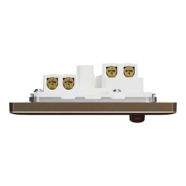 Schneider Switched socket, Unica X, 13A, 250V, 1 gang, 2 pole, with LED, Dark Bronze, NUX15DN_DB - Image 6