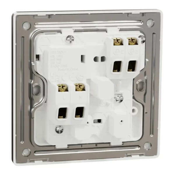 Schneider Switched socket, Unica X, 13A, 250V, 1 gang, 2 pole, with LED, Dark Bronze, NUX15DN_DB - Image 8
