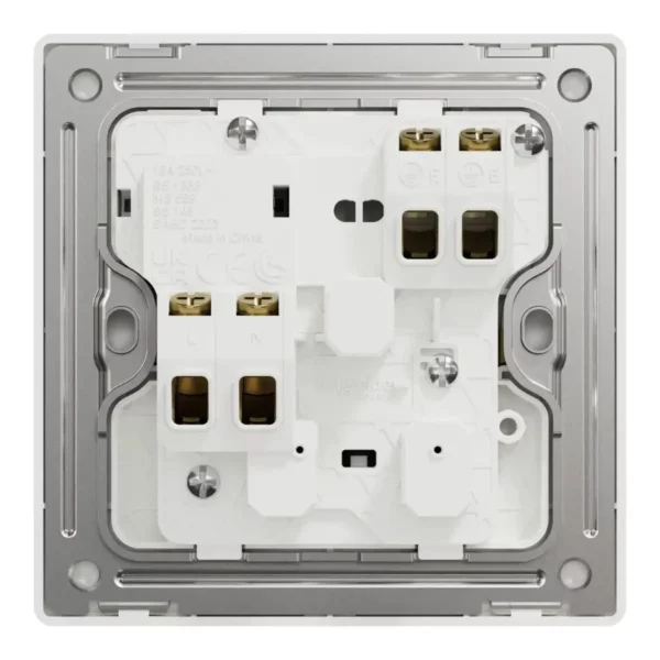Schneider Switched socket, Unica X, 13A, 250V, 2 pole, with LED, Dark Grey ,NUX15DN_DG - Image 3