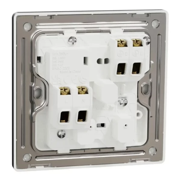 Schneider Switched socket, Unica X, 13A, 250V, 2 pole, with LED, Dark Grey ,NUX15DN_DG - Image 8