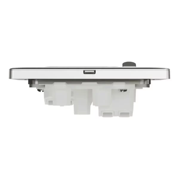 Schneider Switched socket, Unica X, 13A, 250V, 1 gang, 2 pole, with LED, Stainless Steel ,NUX15DN_SS - Image 7