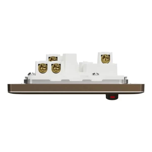 Schneider Switched socket, Unica X, 13A, 250V, 1 gang, with LED, Dark Bronze ,NUX15N_DB - Image 6