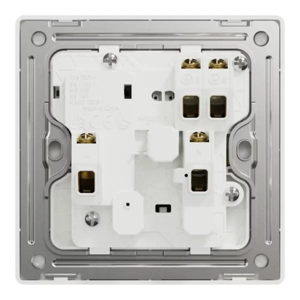 Schneider Switched socket, Unica X, 13A, 250V, 1 gang, with LED, Dark Grey ,NUX15N_DG - Image 3
