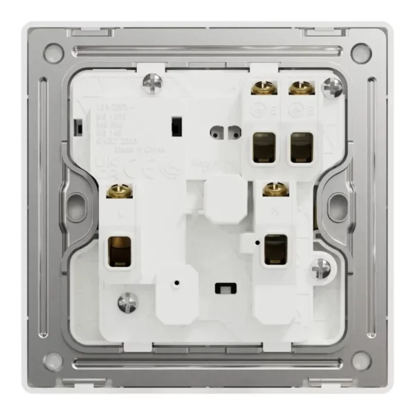 Schneider Switched socket, Unica X, 13A, 250V, 1 gang, with LED,Jet Black ,NUX15N_JB - Image 3