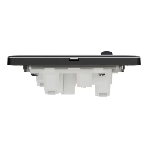 Schneider Switched socket, Unica X, 13A, 250V, 1 gang, with LED,Jet Black ,NUX15N_JB - Image 7