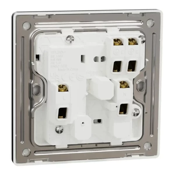 Schneider Switched socket, Unica X, 13A, 250V, 1 gang, with LED,Jet Black ,NUX15N_JB - Image 8