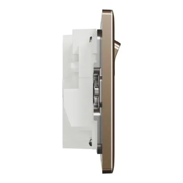 Schneider Switched socket with USB, Unica X, 13A, 250V, 2 pole, type A+C, 21W, Dark Bronze, NUX25DACQUS_DB - Image 5