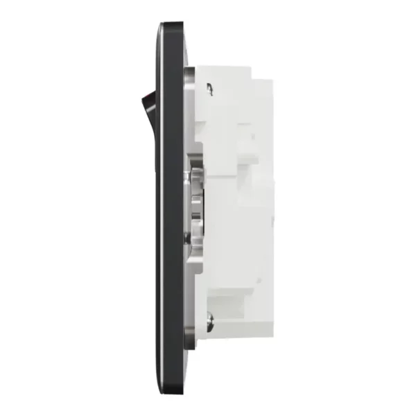 Schneider Switched socket with USB, Unica X, 13A, 250V, 2 pole, type A+C, 21W, Dark Grey ,NUX25DACQUS_DG - Image 4