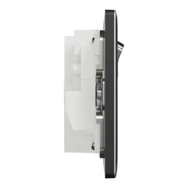 Schneider Switched socket with USB, Unica X, 13A, 250V, 2 pole, type A+C, 21W, Dark Grey ,NUX25DACQUS_DG - Image 5