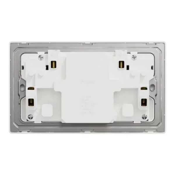 Schneider Switched socket with USB, Unica X, 13A, 250V, 2 pole, type A+C, 21W,Jet Black ,NUX25DACQUS_JB - Image 3