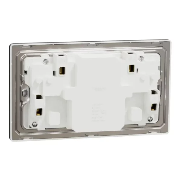 Schneider Switched socket with USB, Unica X, 13A, 250V, 2 pole, type A+C, 21W,Jet Black ,NUX25DACQUS_JB - Image 8
