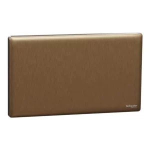 Schneider Blank plate, Unica X, 2 gangs, matt, Dark Bronze ,NUX30TX_DB