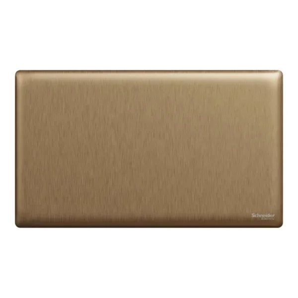 Schneider Blank plate, Unica X, 2 gangs, matt, Dark Bronze ,NUX30TX_DB - Image 2