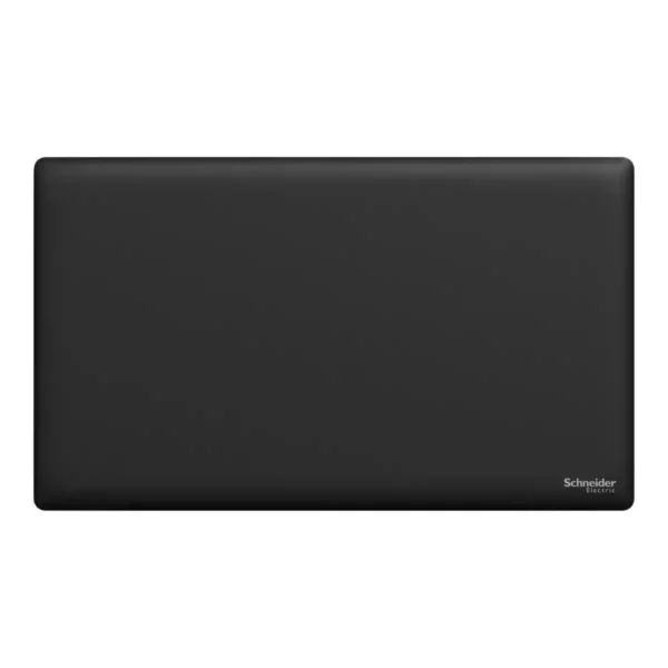 Schneider Blank plate, Unica X, 2 gangs, matt,Jet Black ,NUX30TX_JB - Image 2