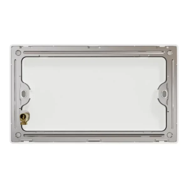 Schneider Blank plate, Unica X, 2 gangs, matt, Painted White ,NUX30TX_PW - Image 3