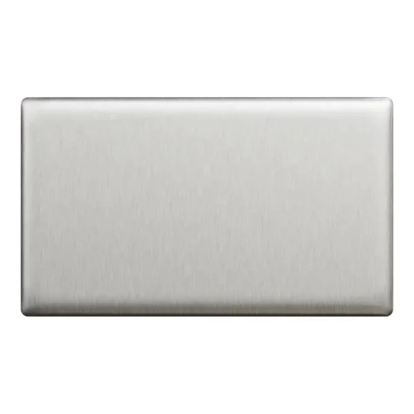 Schneider Blank plate, Unica X, 2 gangs, matt, Stainless Steel ,NUX30TX_SS - Image 2