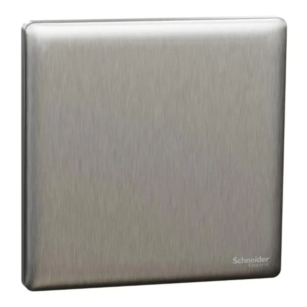 Schneider Switch, Unica X, 1 way, 16AX, 250V, 1 gang, Stainless Steel ,NUX31_1_SS