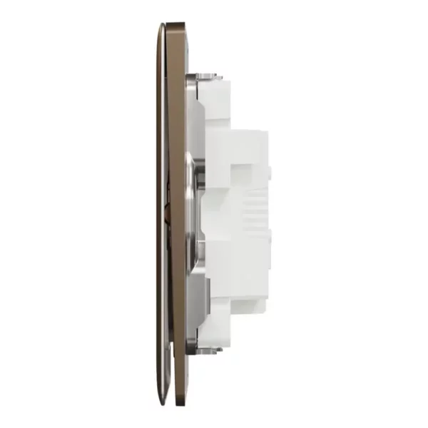 Schneider Switch, Unica X, 1 way, 16AX, 250V, 1 gang, with LED, Dark Bronze, NUX31_1N_DB - Image 4