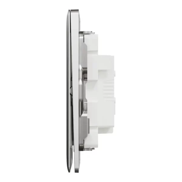 Schneider Switch, Unica X, 1 way, 16AX, 250V, 1 gang, with LED, Stainless Steel ,NUX31_1N_SS - Image 4
