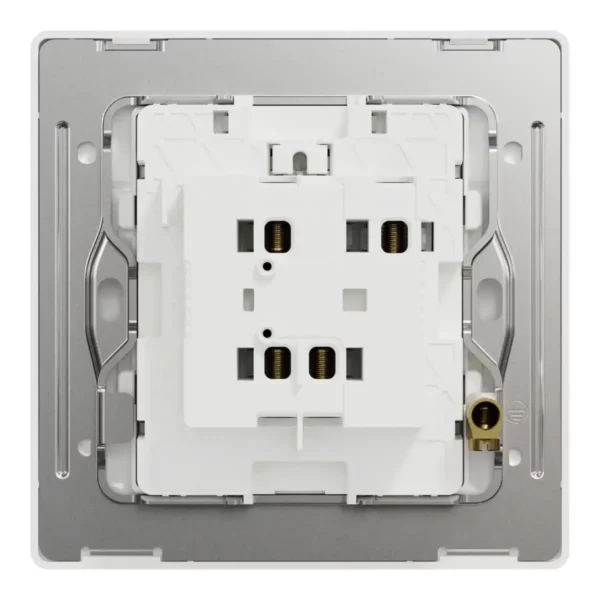 Schneider Switch, Unica X, 2 way, 16AX, 250V, 1 gang, with LED, Stainless Steel ,NUX31_2N_SS - Image 3