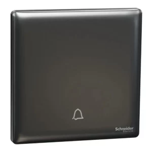 Schneider Bell press switch, Unica X, 10A, 250V, 1 gang, Dark Grey ,NUX31_BP_DG
