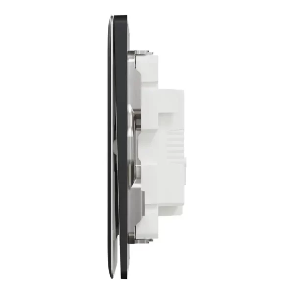 Schneider Bell press switch, Unica X, 10A, 250V, 1 gang, Dark Grey ,NUX31_BP_DG - Image 4
