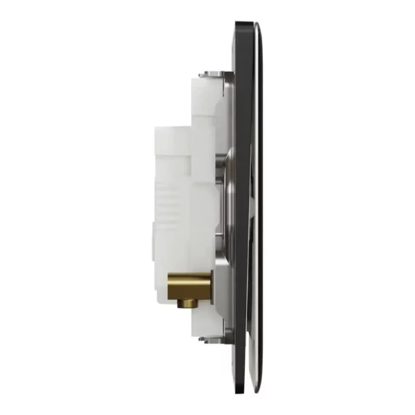 Schneider Bell press switch, Unica X, 10A, 250V, 1 gang,Jet Black ,NUX31_BP_JB - Image 5