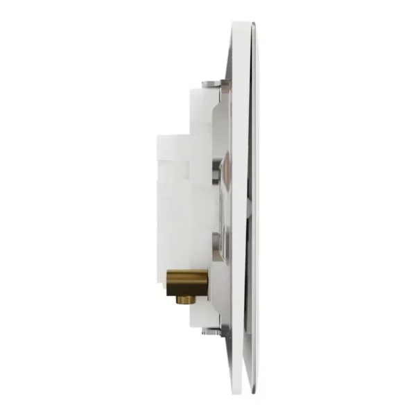 Schneider Bell press switch, Unica X, 10A, 250V, 1 gang, Painted White ,NUX31_BP_PW - Image 5
