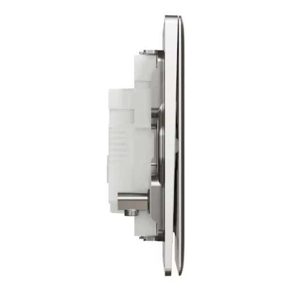 Schneider Bell press switch, Unica X, 10A, 250V, 1 gang, Stainless Steel ,NUX31_BP_SS - Image 5