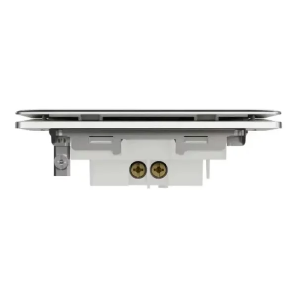 Schneider Bell press switch, Unica X, 10A, 250V, 1 gang, Stainless Steel ,NUX31_BP_SS - Image 7