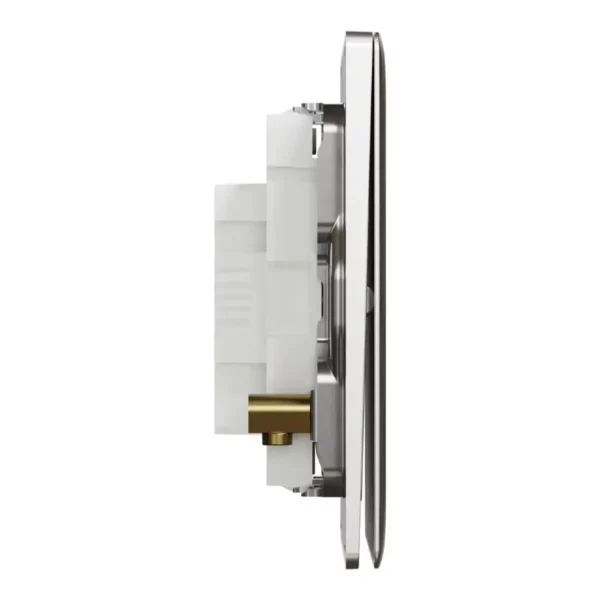 Schneider Intermediate switch, Unica X, 16AX, 250V, 1 gang, Stainless Steel ,NUX31_IM_SS - Image 5