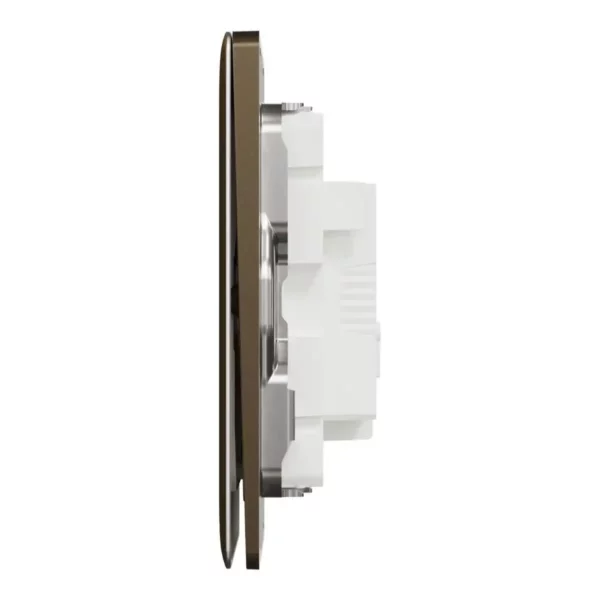 Schneider Momentary switch, Unica X, 10A, 250V, 1 gang, Antique Bronze ,NUX31_PR_AB - Image 4