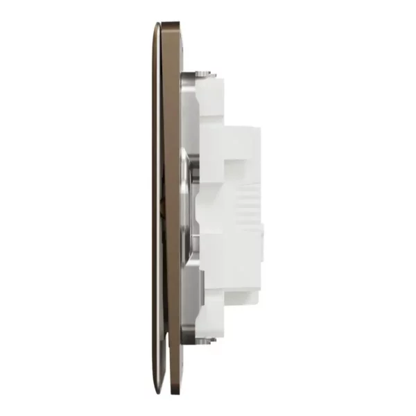 Schneider Momentary switch, Unica X, 10A, 250V, 1 gang, Dark Bronze ,NUX31_PR_DB - Image 4