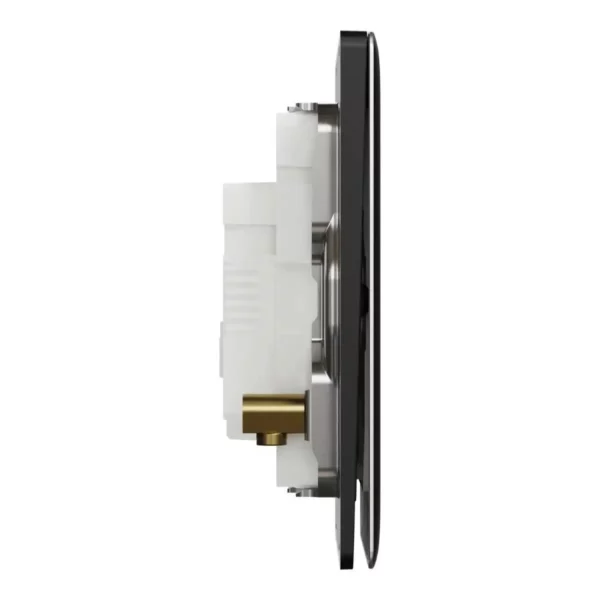 Schneider Momentary switch, Unica X, 10A, 250V, 1 gang,Jet Black ,NUX31_PR_JB - Image 5