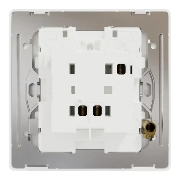Schneider Momentary switch, Unica X, 10A, 250V, 1 gang, Painted White ,NUX31_PR_PW - Image 3