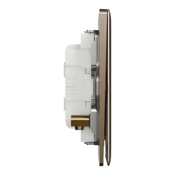 Schneider Switch, Unica X, 2 way, 20A, 250V, 1 gang, 2 pole, with LED, Dark Bronze, NUX31D20N_2_DB - Image 5