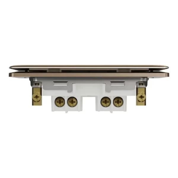 Schneider Switch, Unica X, 2 way, 20A, 250V, 1 gang, 2 pole, with LED, Dark Bronze, NUX31D20N_2_DB - Image 7