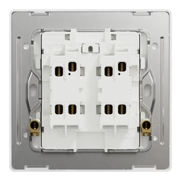 Schneider Switch, Unica X, 2 way, 20A, 250V, 1 gang, 2 pole, with LED, Stainless Steel ,NUX31D20N_2_SS - Image 3