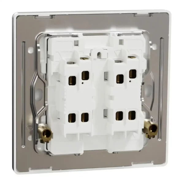Schneider Switch, Unica X, 2 way, 20A, 250V, 1 gang, 2 pole, with LED, Stainless Steel ,NUX31D20N_2_SS - Image 8