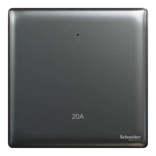 Schneider Switch, Unica X, 20A, 250V, 1 gang, 2 pole, with LED, Dark Grey ,NUX31D20N_DG - Image 2