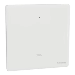 Schneider Switch, Unica X, 20A, 250V, 1 gang, 2 pole, with LED, Painted White ,NUX31D20N_PW