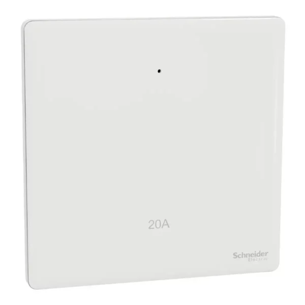 Schneider Switch, Unica X, 20A, 250V, 1 gang, 2 pole, with LED, Painted White ,NUX31D20N_PW
